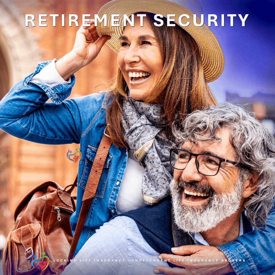 A happy couple with a secure financial stability for the years ahead provided by their insurance from Lucking Life Insurance Brokers