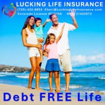 A happy Family on the beach living a Debt Free life using Whole Life Insurance Policy ▪️ Whole Life Insurance + Universal Life Insurance = Debt-Free Life