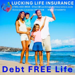 A happy Family on the beach living a Debt Free life using Whole Life Insurance Policy ▪️ Whole Life Insurance + Universal Life Insurance = Debt-Free Life